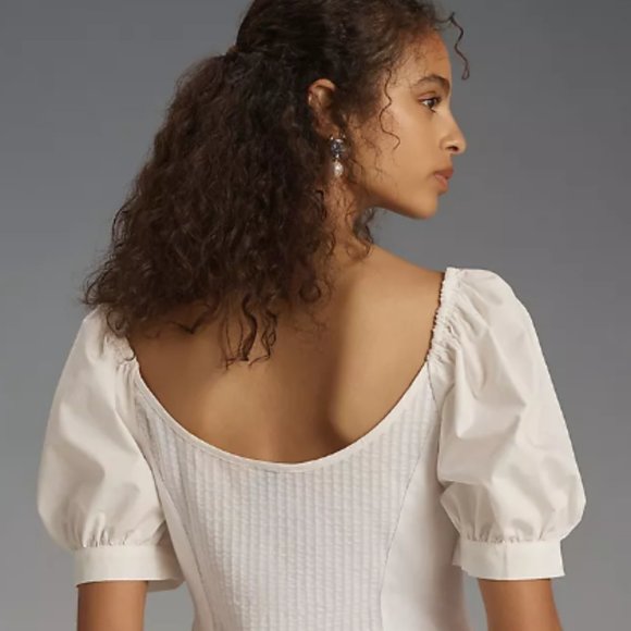 Brand New Maeve Puff-Sleeve Sweetheart Top - Picture 8 of 16